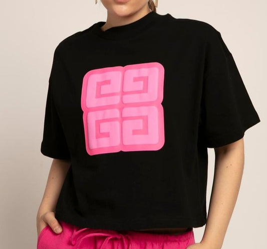 CROPPED GRAPHIC TEE