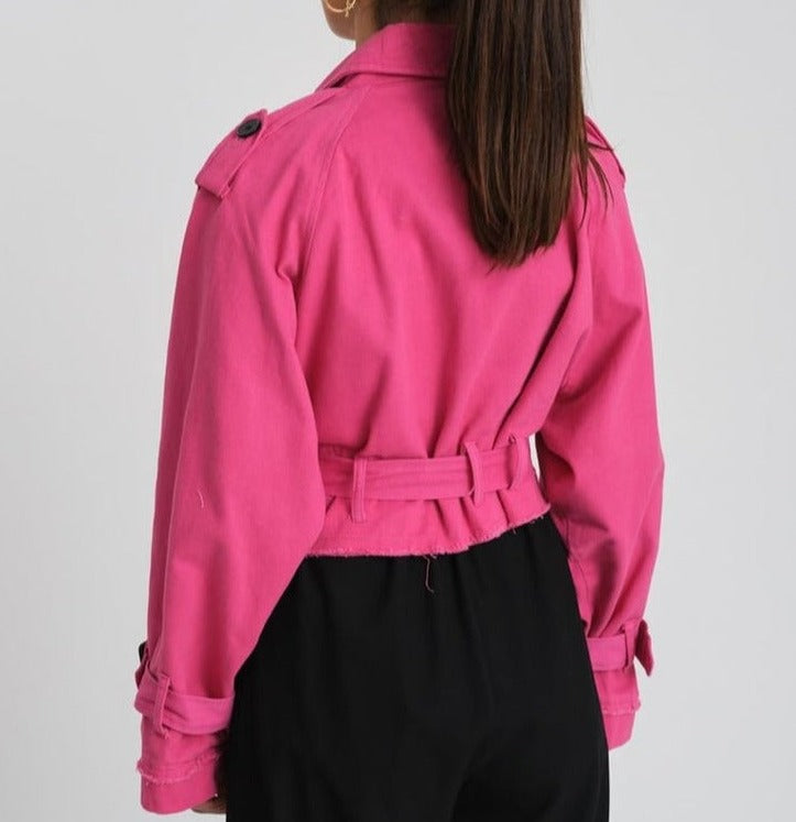 CROPPED BUCKLE JACKET