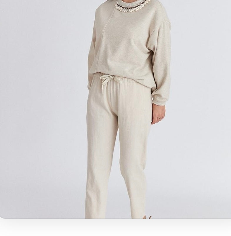 GABARDIN CROPPED PANTS